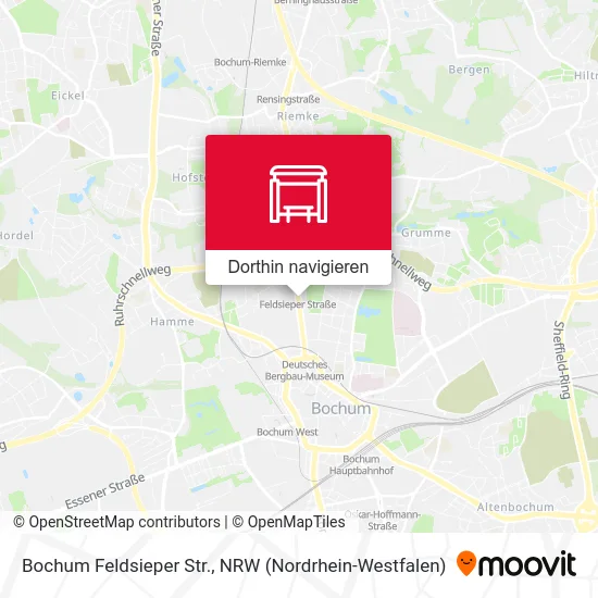 Bochum Feldsieper Str. Karte