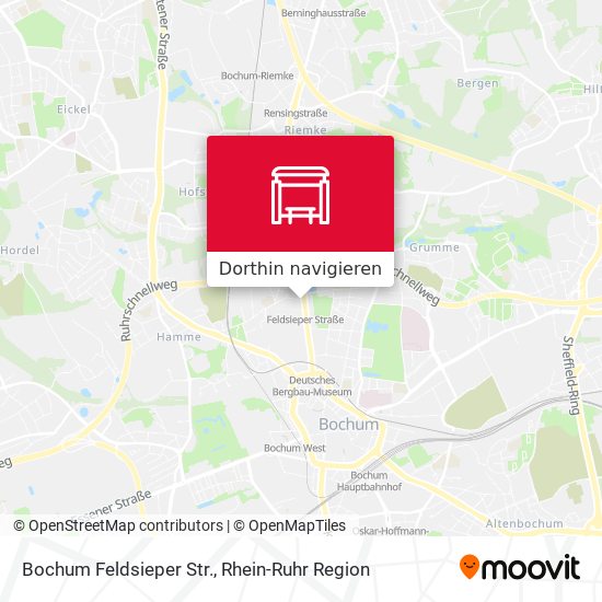 Bochum Feldsieper Str. Karte
