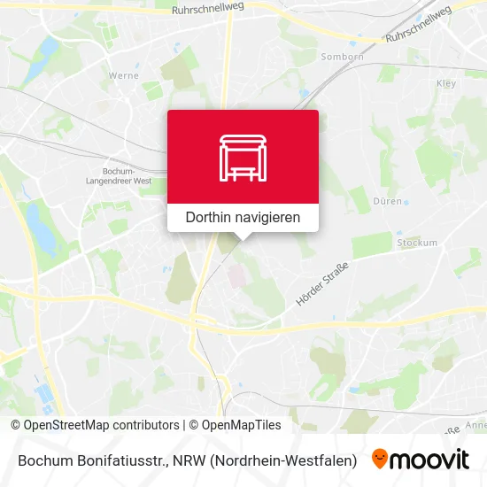 Bochum Bonifatiusstr. Karte