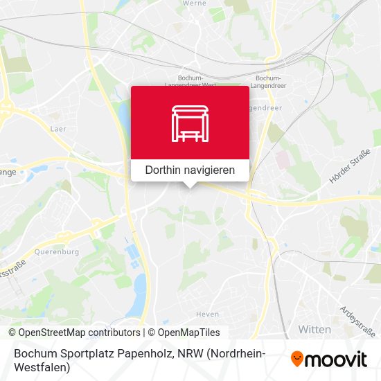 Bochum Sportplatz Papenholz Karte