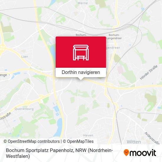 Bochum Sportplatz Papenholz Karte