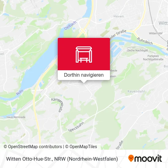 Witten Otto-Hue-Str. Karte