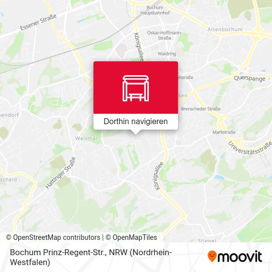 Bochum Prinz-Regent-Str. Karte