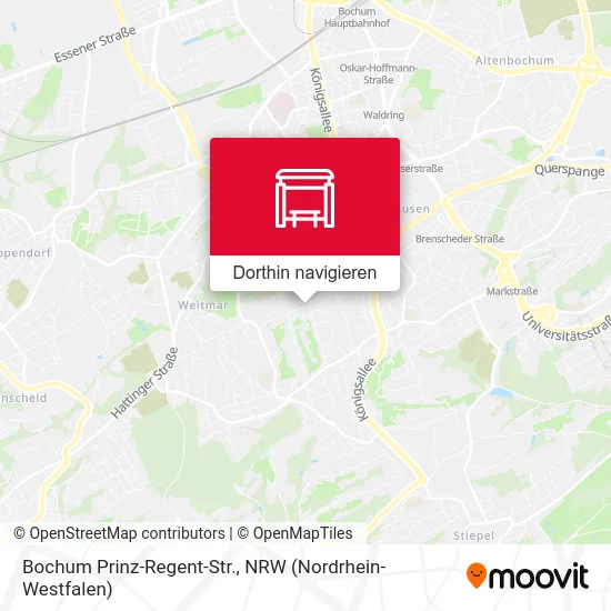 Bochum Prinz-Regent-Str. Karte
