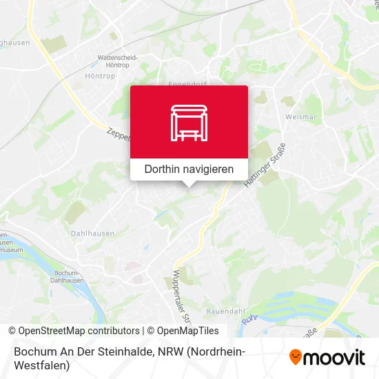 Bochum An Der Steinhalde Karte