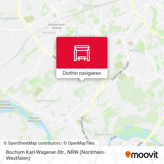 Bochum Karl-Wagener-Str. Karte