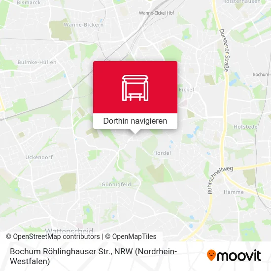 Bochum Röhlinghauser Str. Karte