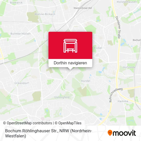 Bochum Röhlinghauser Str. Karte