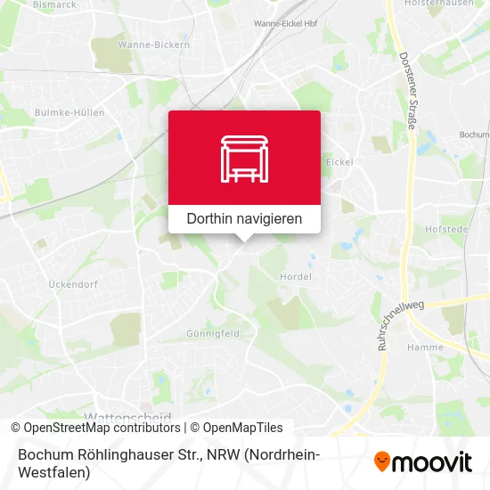 Bochum Röhlinghauser Str. Karte