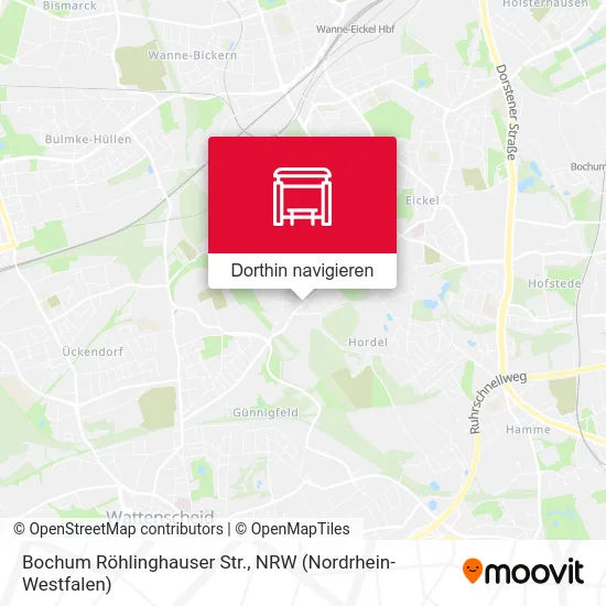 Bochum Röhlinghauser Str. Karte