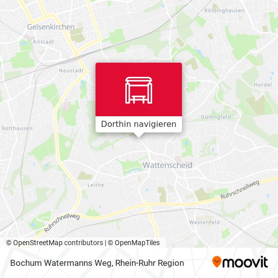 Bochum Watermanns Weg Karte