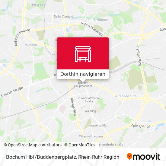 Bochum Hbf/Buddenbergplatz Karte