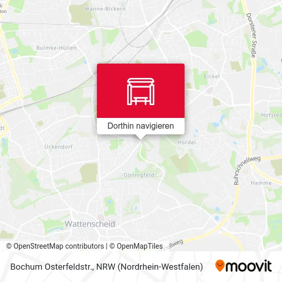 Bochum Osterfeldstr. Karte