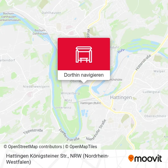 Hattingen Königsteiner Str. Karte