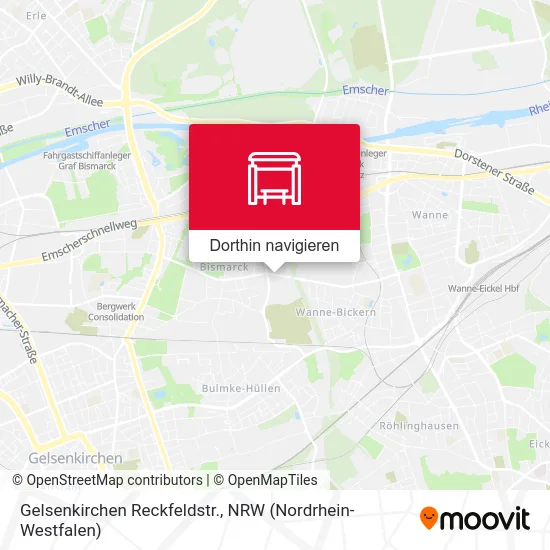 Gelsenkirchen Reckfeldstr. Karte