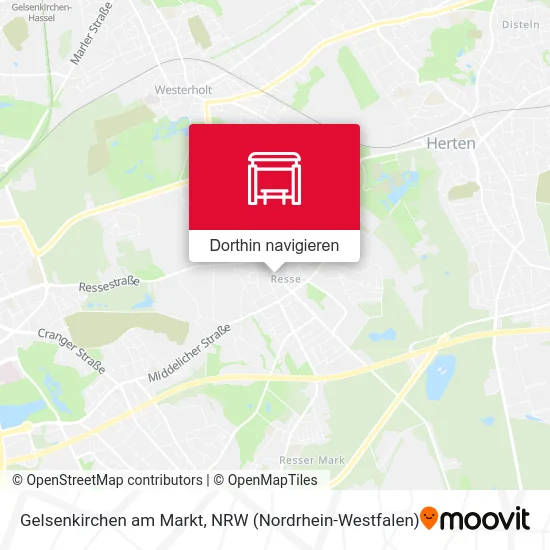 Gelsenkirchen am Markt Karte