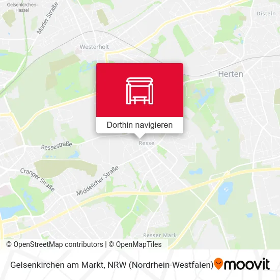 Gelsenkirchen am Markt Karte