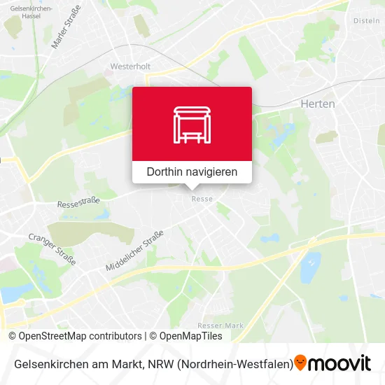 Gelsenkirchen am Markt Karte