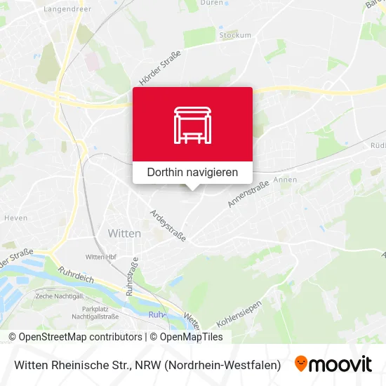 Witten Rheinische Str. Karte