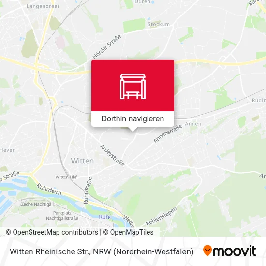 Witten Rheinische Str. Karte