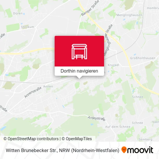 Witten Brunebecker Str. Karte