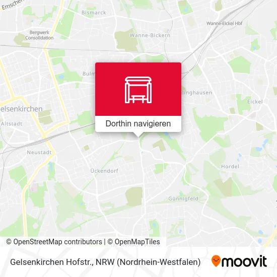 Gelsenkirchen Hofstr. Karte