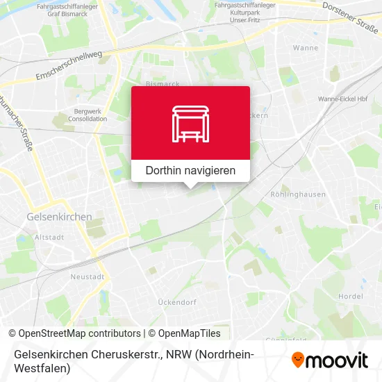 Gelsenkirchen Cheruskerstr. Karte