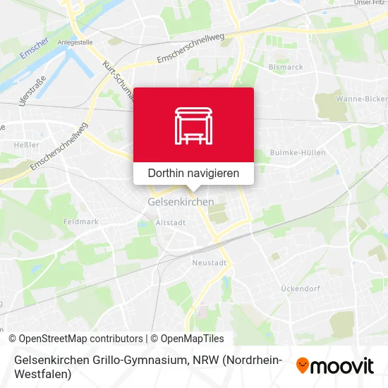 Gelsenkirchen Grillo-Gymnasium Karte