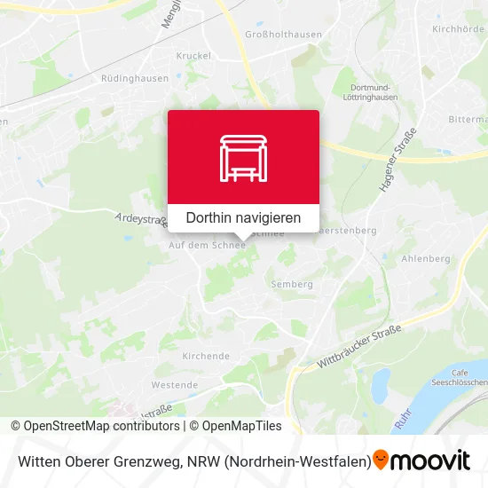 Witten Oberer Grenzweg Karte