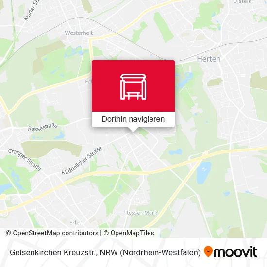 Gelsenkirchen Kreuzstr. Karte