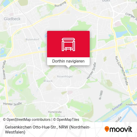 Gelsenkirchen Otto-Hue-Str. Karte