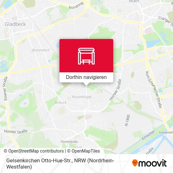 Gelsenkirchen Otto-Hue-Str. Karte