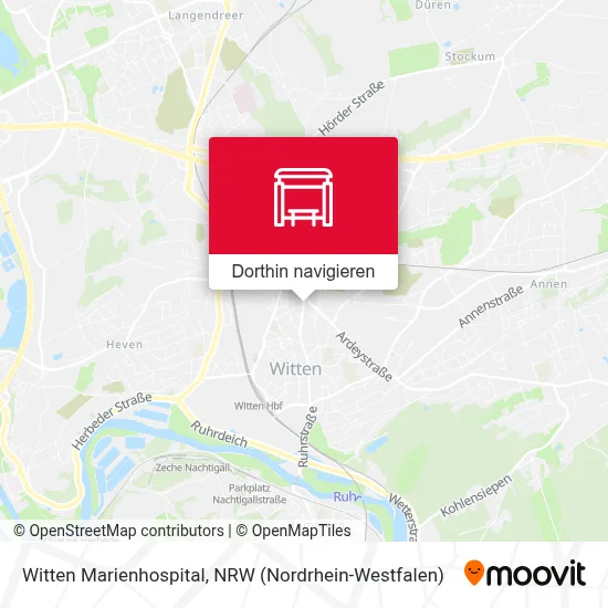 Witten Marienhospital Karte