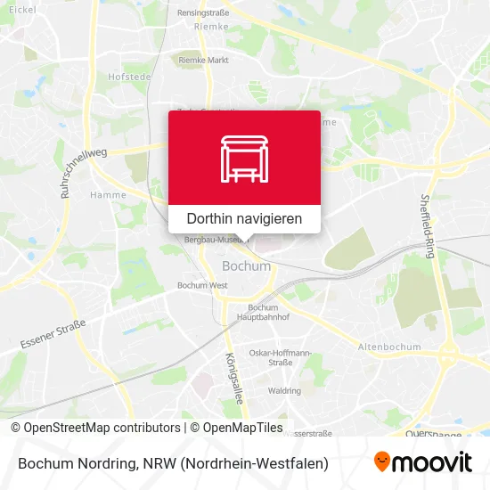 Bochum Nordring Karte