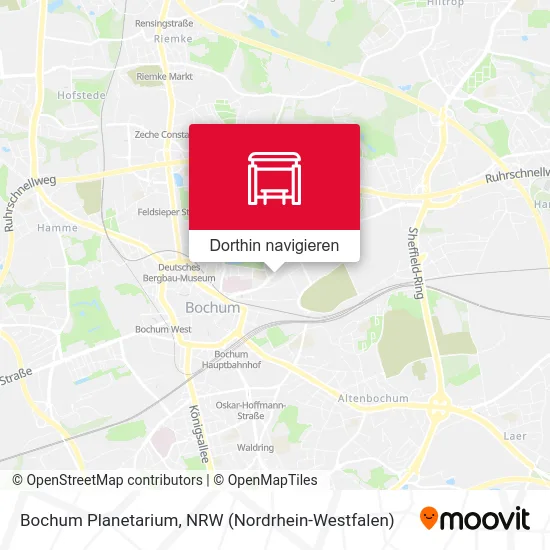 Bochum Planetarium Karte