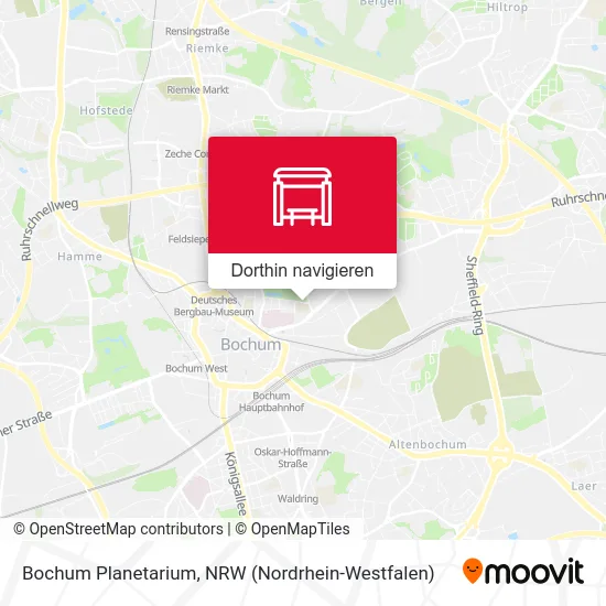 Bochum Planetarium Karte