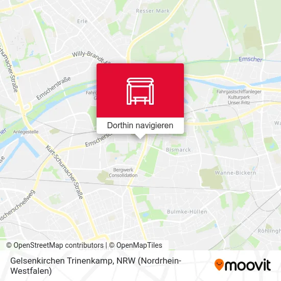 Gelsenkirchen Trinenkamp Karte