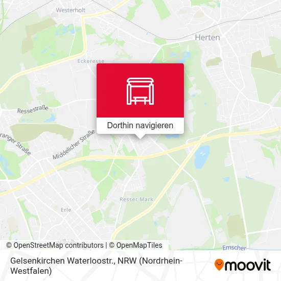 Gelsenkirchen Waterloostr. Karte