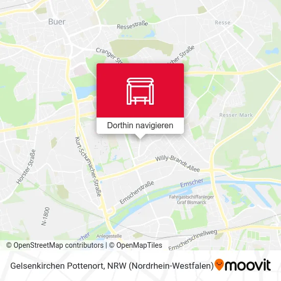 Gelsenkirchen Pottenort Karte