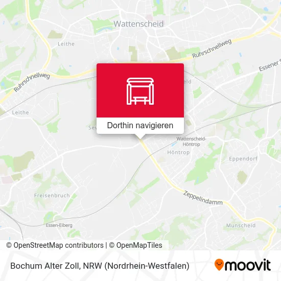 Bochum Alter Zoll Karte