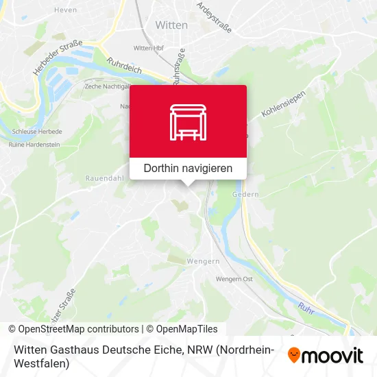 Witten Gasthaus Deutsche Eiche Karte