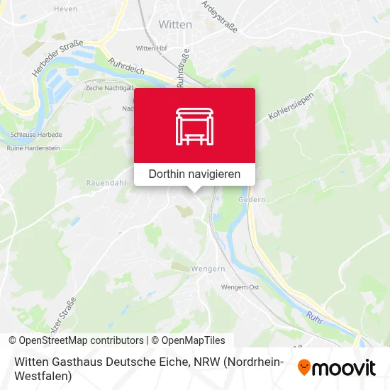 Witten Gasthaus Deutsche Eiche Karte