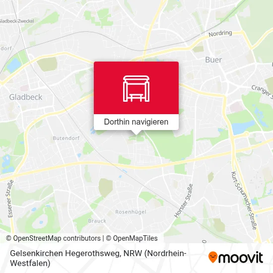 Gelsenkirchen Hegerothsweg Karte