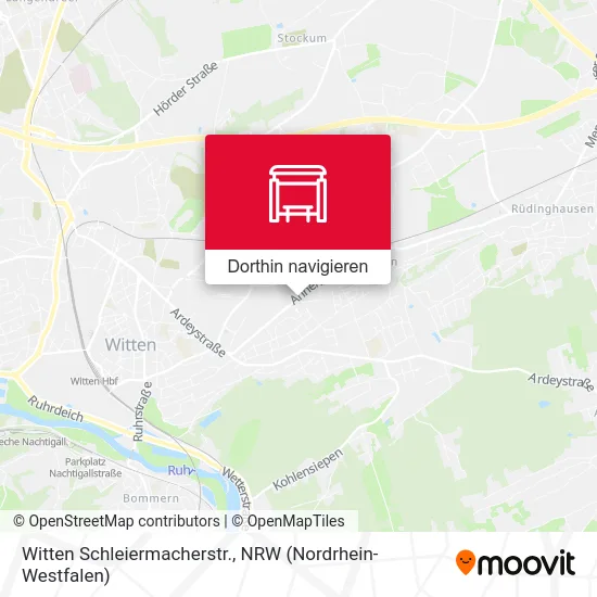 Witten Schleiermacherstr. Karte