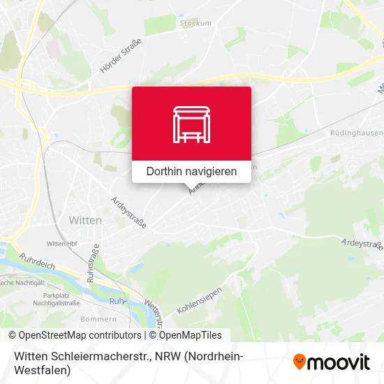 Witten Schleiermacherstr. Karte