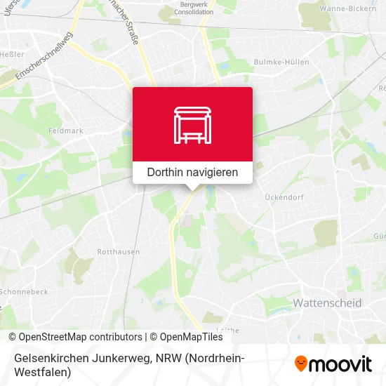 Gelsenkirchen Junkerweg Karte