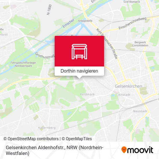 Gelsenkirchen Aldenhofstr. Karte