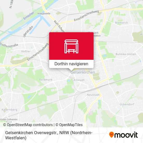 Gelsenkirchen Overwegstr. Karte