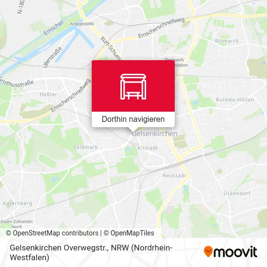 Gelsenkirchen Overwegstr. Karte