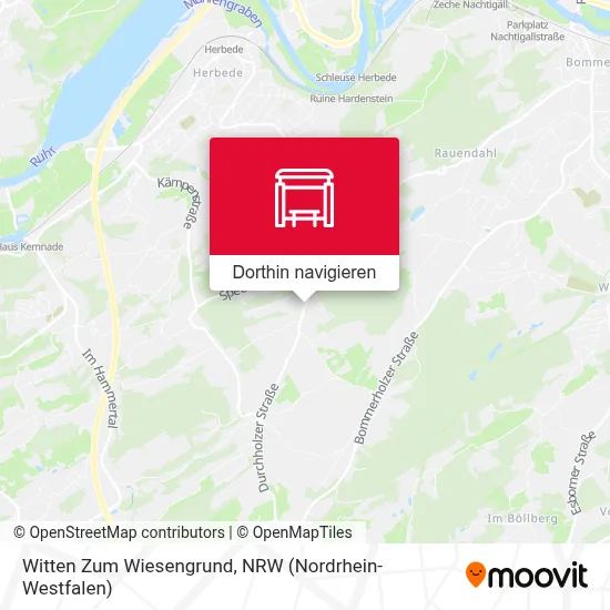 Witten Zum Wiesengrund Karte